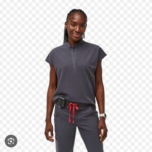 Figs Scrubs Charcoal Set petite